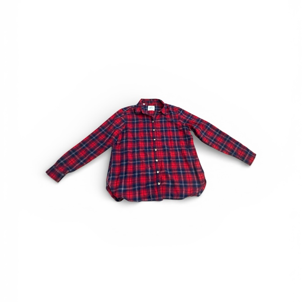 Plaid Flannel Jachs Girlfriend Button‎ Up Shirt Size M Cozy Classic Chic Casual